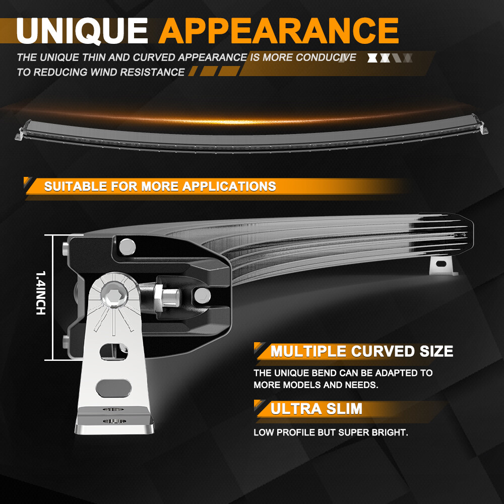 Roof For Can-Am Maverick X3 6D Curved 50" LED Light Bar Mount Kit +Bracket +wire