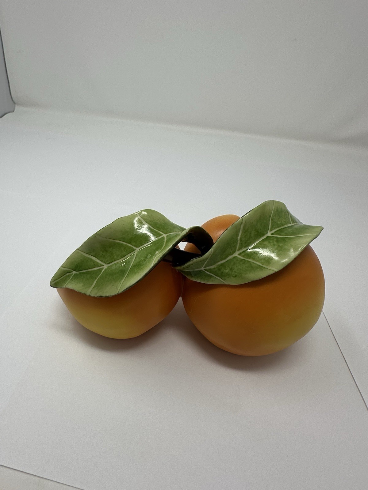 Katherine Houston KHO Porcelain Peaches 1997 Hand Painted Ceramic NEW/ BOX!!!