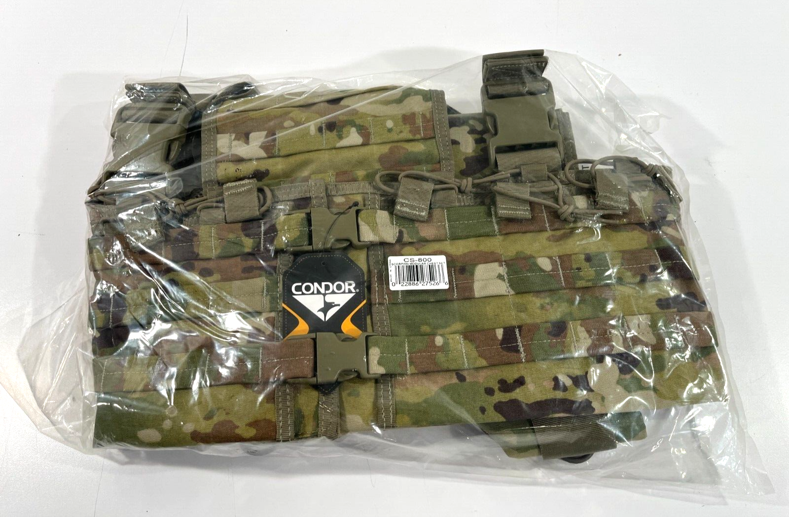 NEW CONDOR SCORPION OCP CS-800 ADJUSTABLE MODULAR CHEST SET 5.56 MAG RIG CARRIER