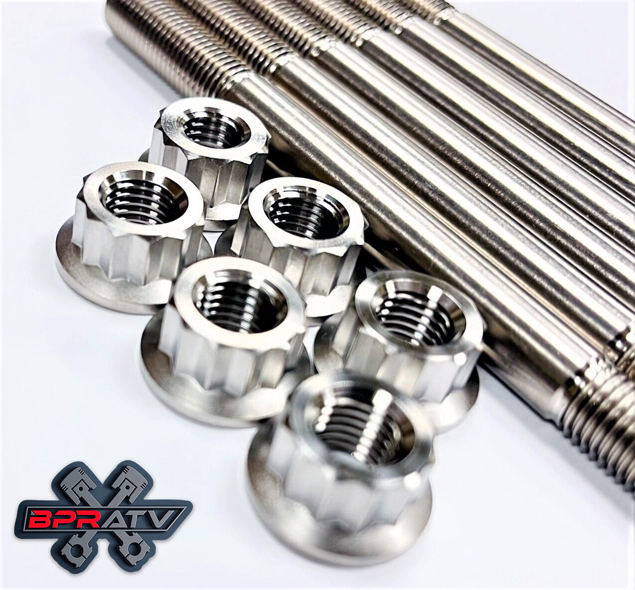 Banshee Crankcase Studs Bolt Kit Titanium Reusable Cylinder Case Head Stud Kit