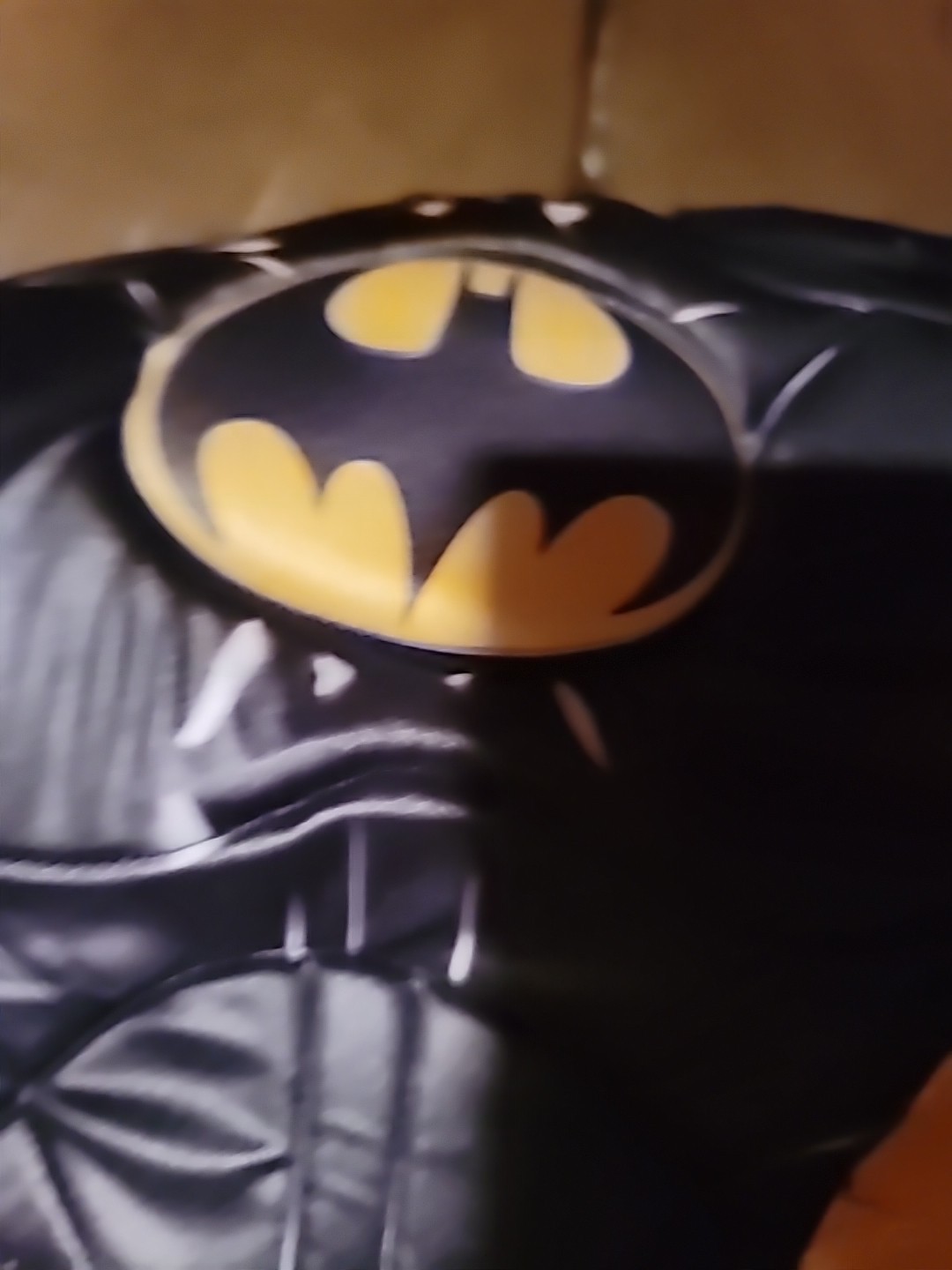 Rubies Boys Muscle Chest Bat Emblem Batman Costume & Mask & Cape Size M 8