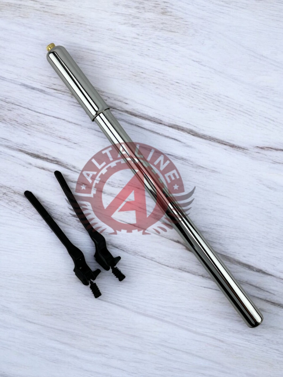 AltaLine Universal Bicycle Steel Frame Chrome Pump.