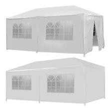 10x 20ft Party Canopy Tent PE Gazebo Wedding Canopy With 6 Removable Wall White