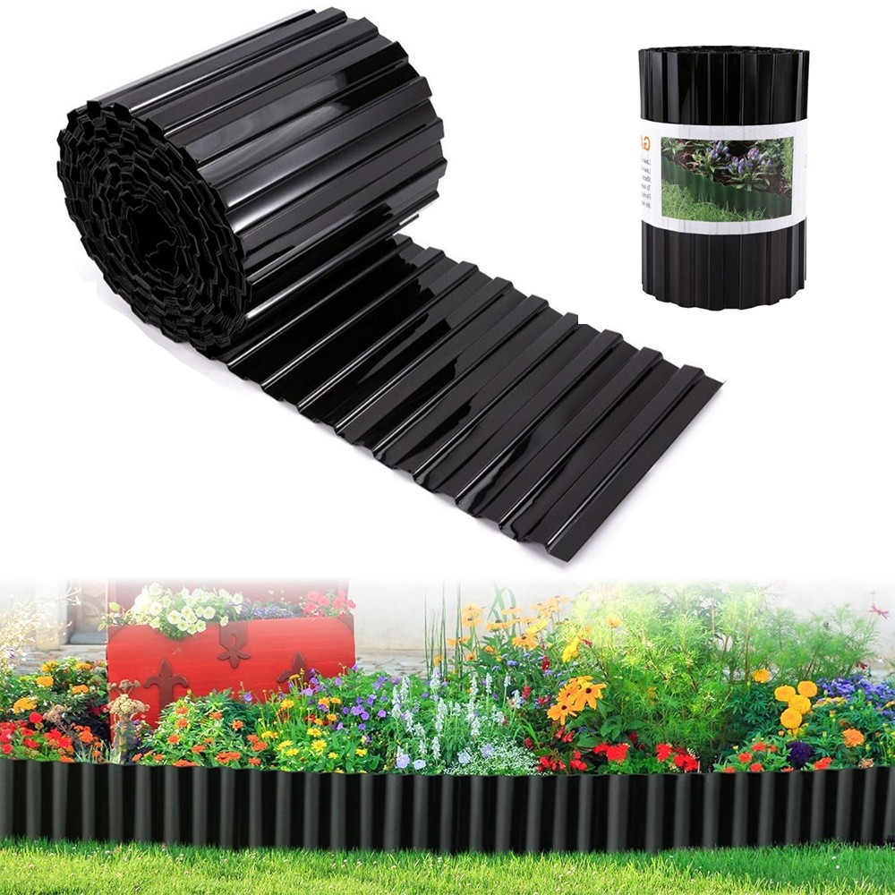 2pcs 30ft Garden Landscape Edging Border Lawn Edging Border Fence Yard Patios