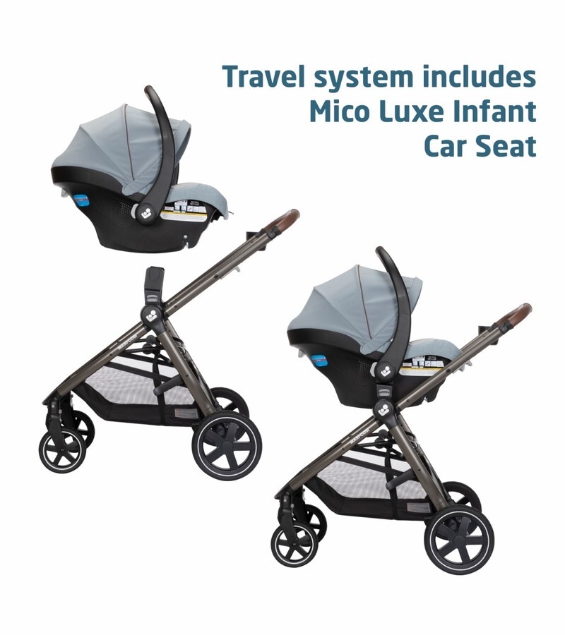 Maxi-Cosi Zelia Luxe Travel System - New Hope Gray - Brand New Creased Box