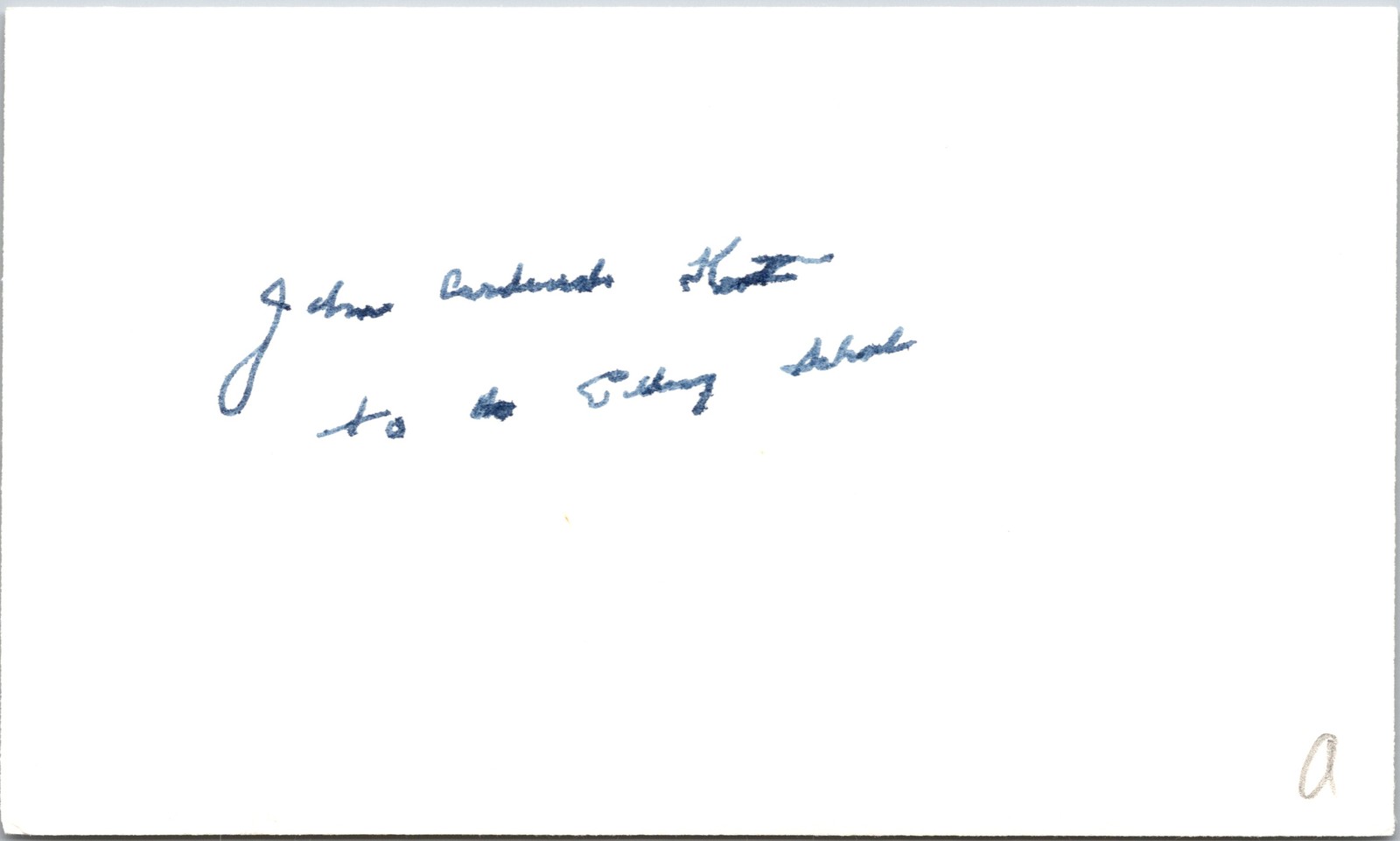 John Cardinal Krol - 3x5 Card - Signed | Autograph (a)