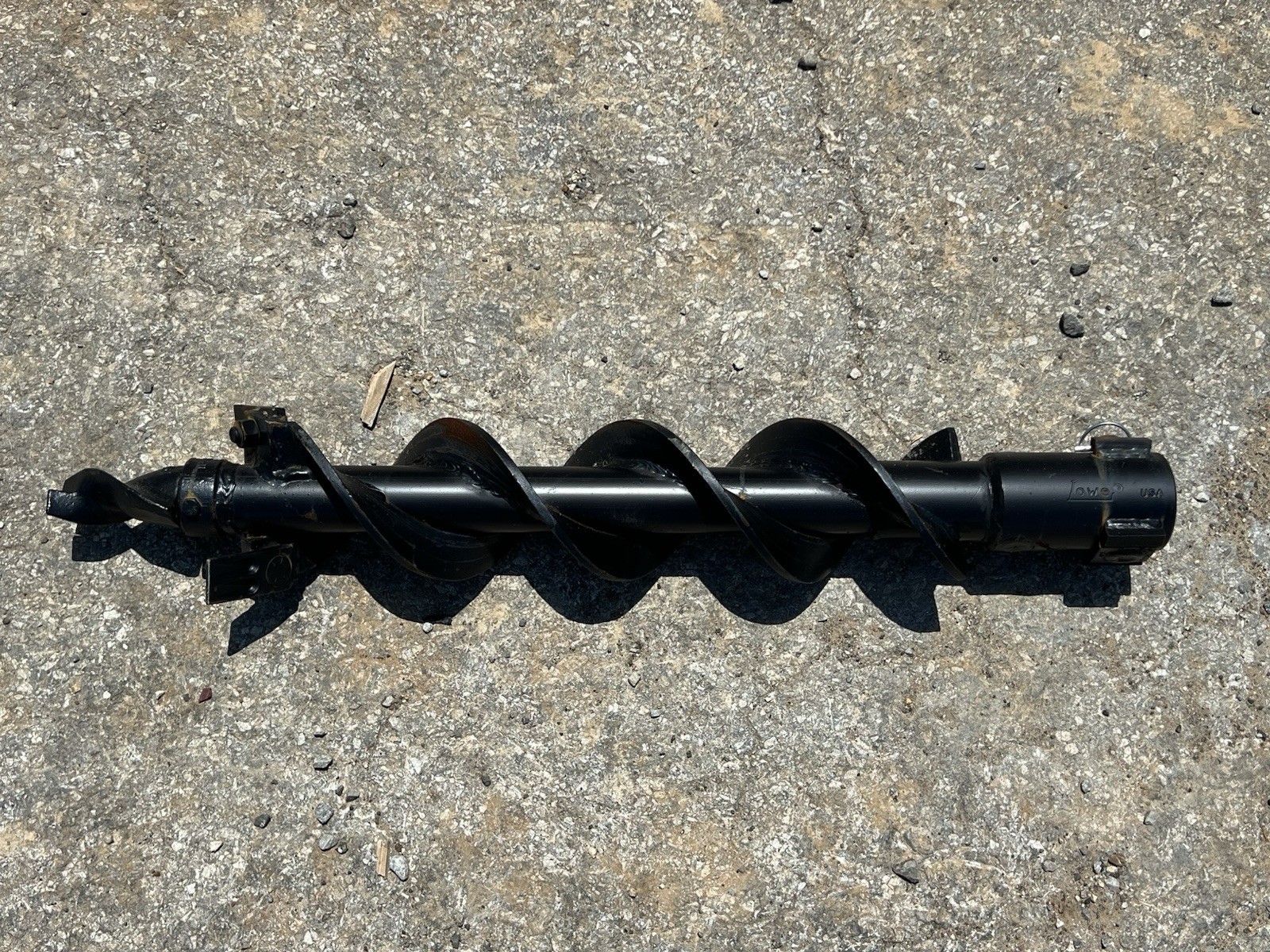 Lowe SQ-6-3 Skid Steer Auger Bit 6" Diameter, 2-9/16" Round Drive, 36" Tall