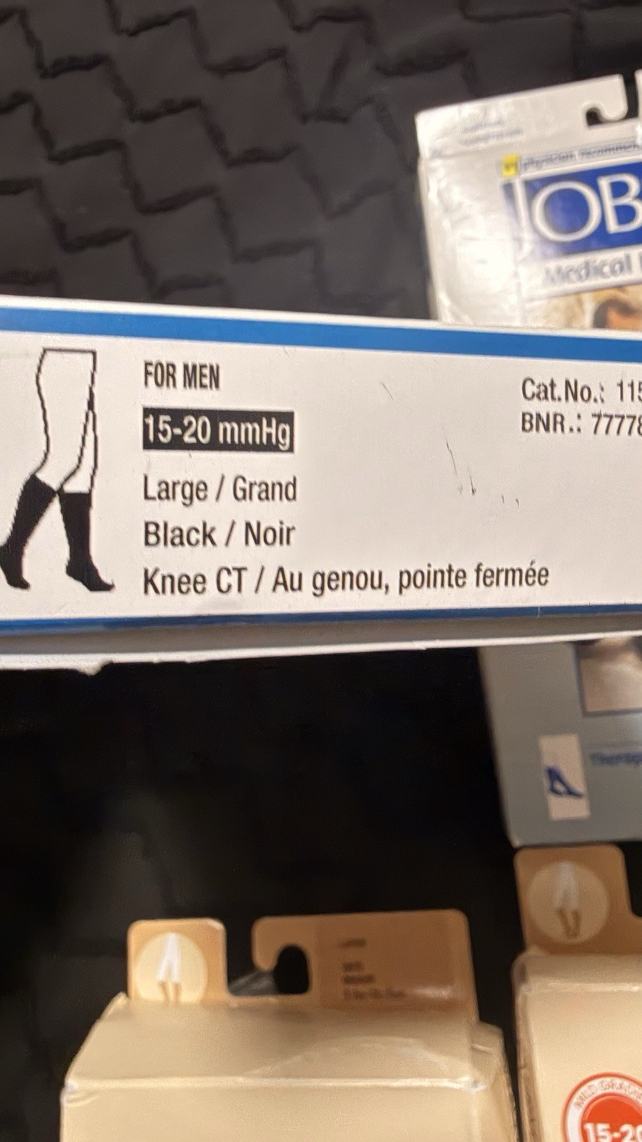 4 Pairs Compression Socks 15-20 mmHg Men Large Knee High JOBST Therafirm Lot