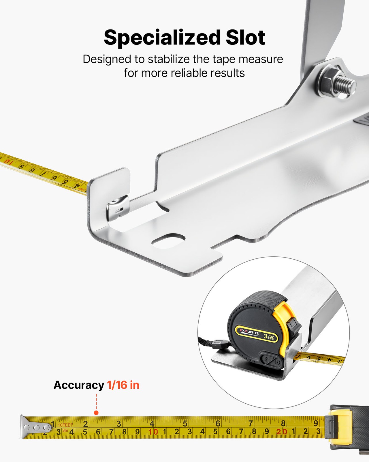 VEVOR Wheel Alignment Tool Toe Alignment Tool Plate 2 Pack with 2 Tape Measures