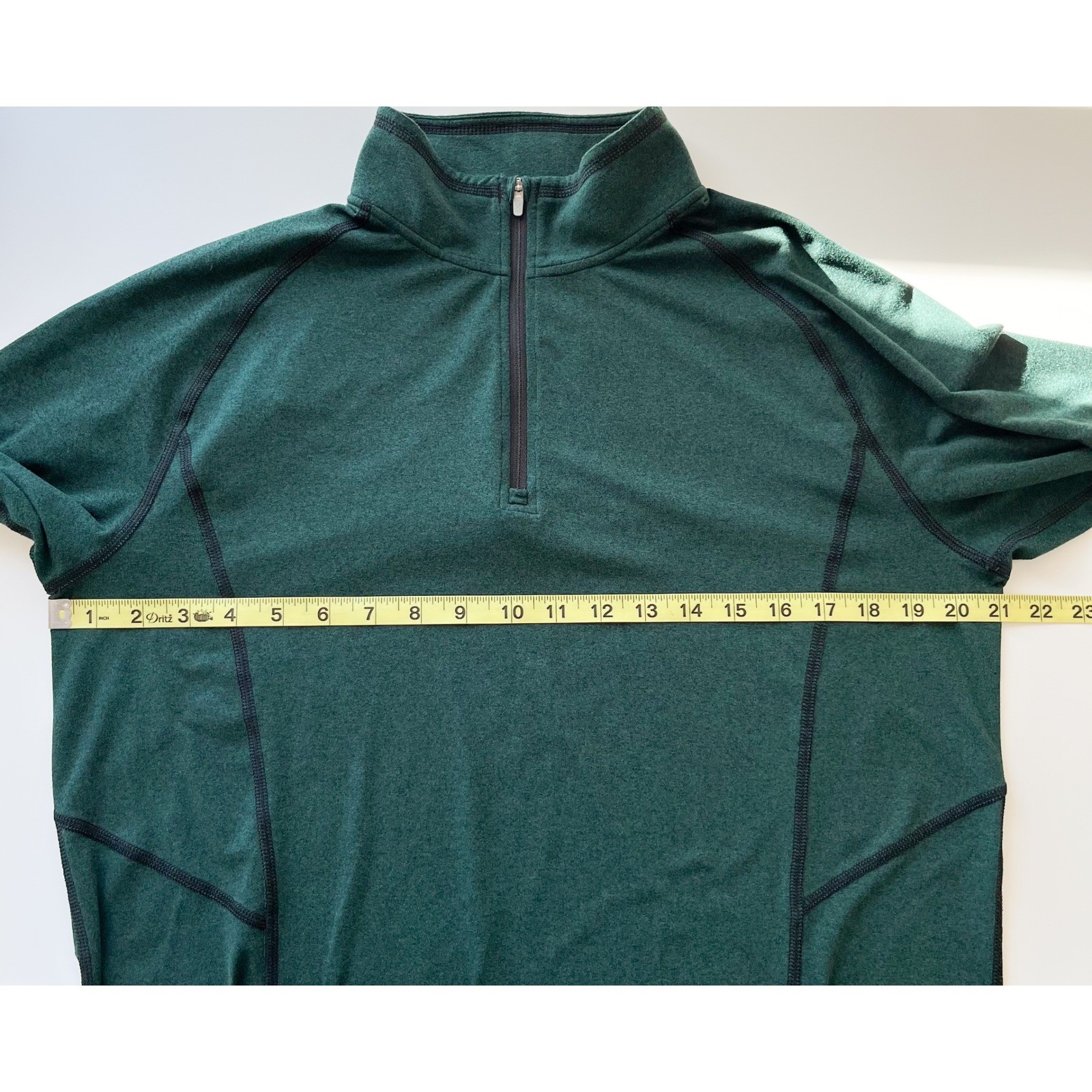REI Co-op Mens 1/4 Zip Long Sleeve Pullover Green Medium