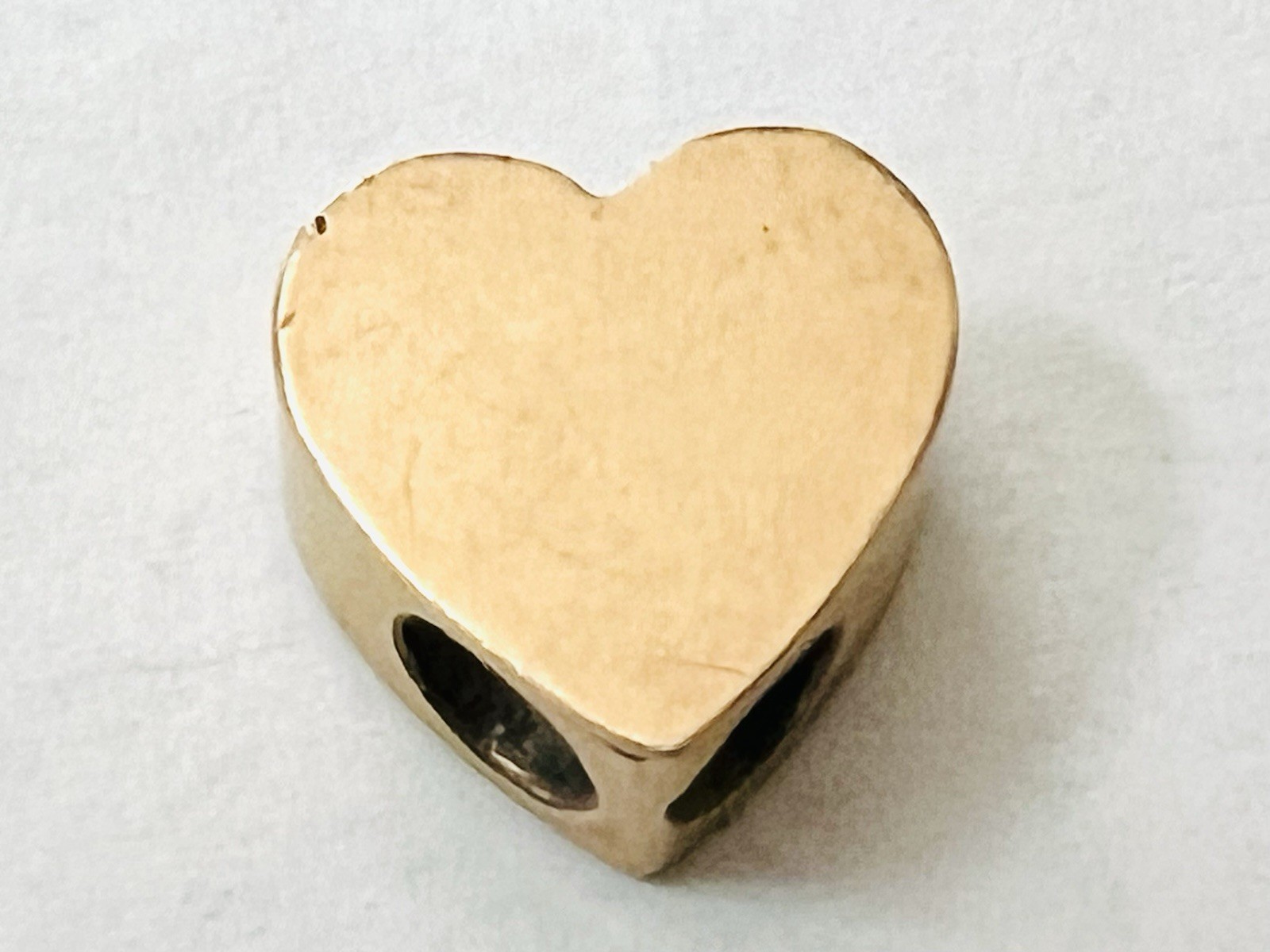 Victorian Gold Filled Heart Shaped Opal Seed Pearl Slide for Muff Watch Chain