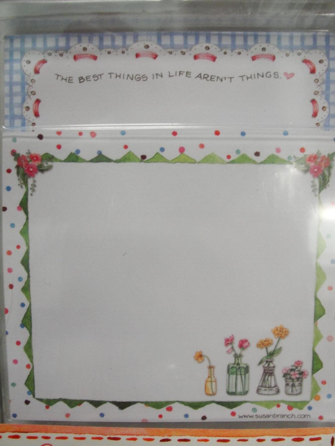 Susan Branch 360 Piece Notepad Set - 3 Lg Pads - 2 Sticky - 6 Page Marker Pads
