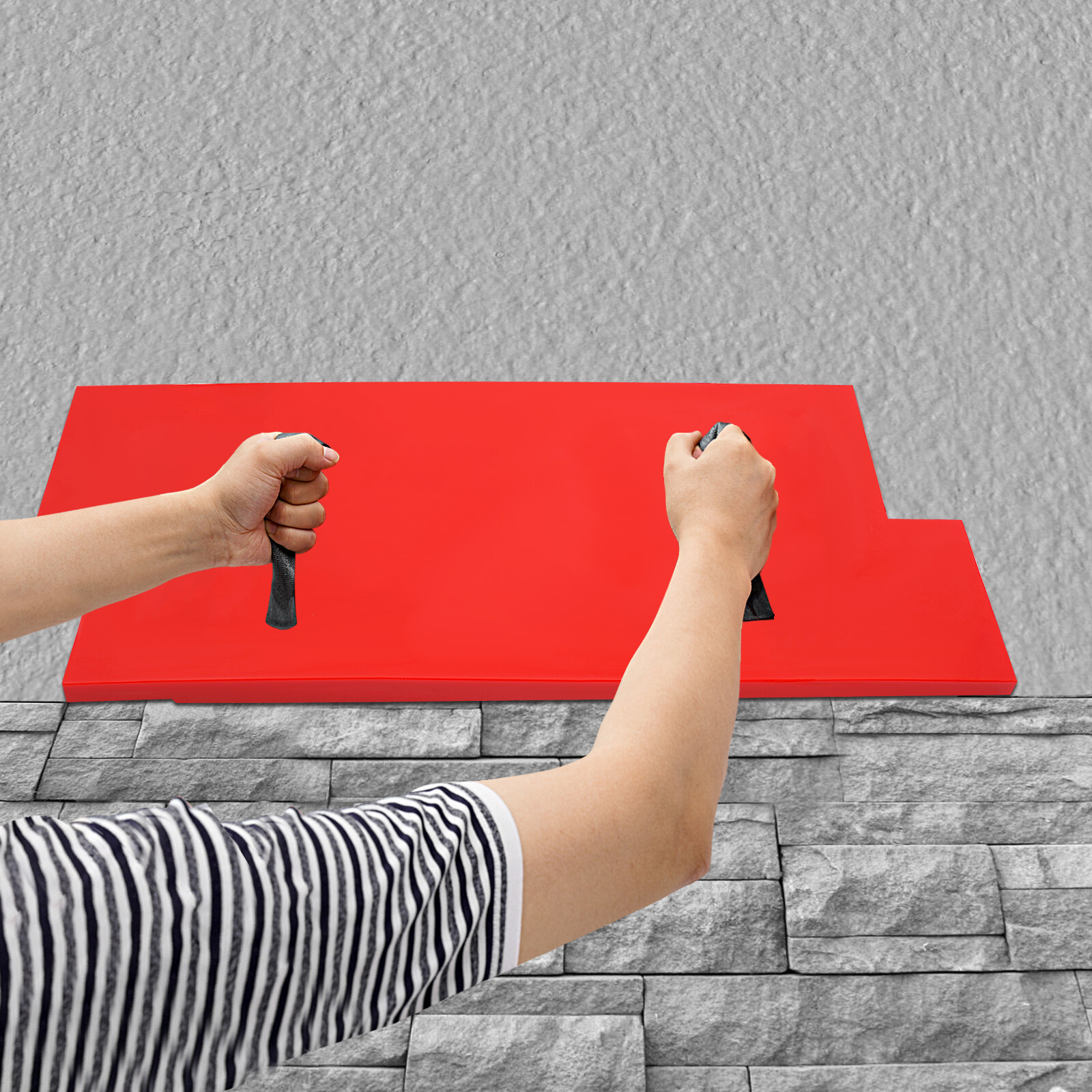 300*650mm Rectangular Concrete Stamping Molds Concrete Mould For Wall & Floor