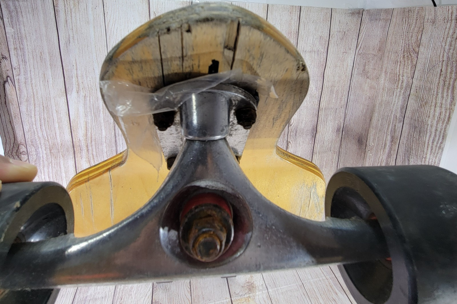 Xtreme Free Skateboard Longboard Abstract Geometric Dog Drop Down 42" (worn)