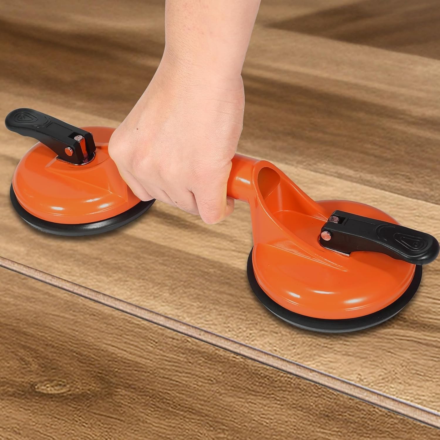 Floor Gap Fixer Tool for Laminate Floor Gap Repair Plank Grabber, with Mallet