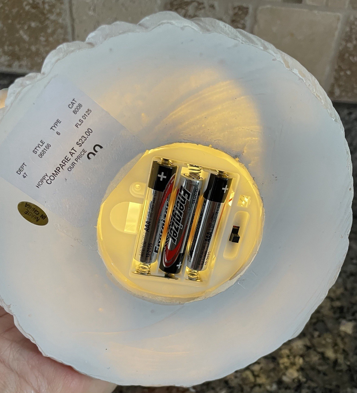 NWT Bella Lux Easter Pastel Frosted Resin Treats Donut & Macaroon Faux LED Cake