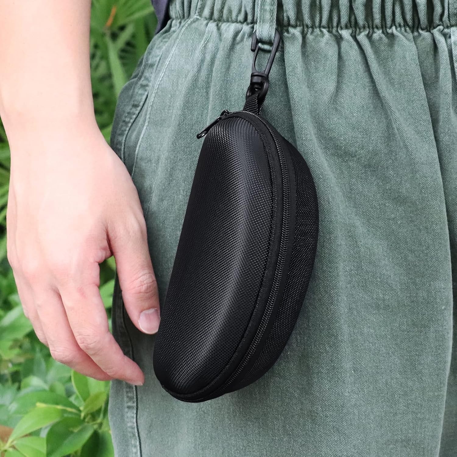 xaegistac Shooting Glasses with Case Anti Fog Hunting Yellow Lens-khaki Frame