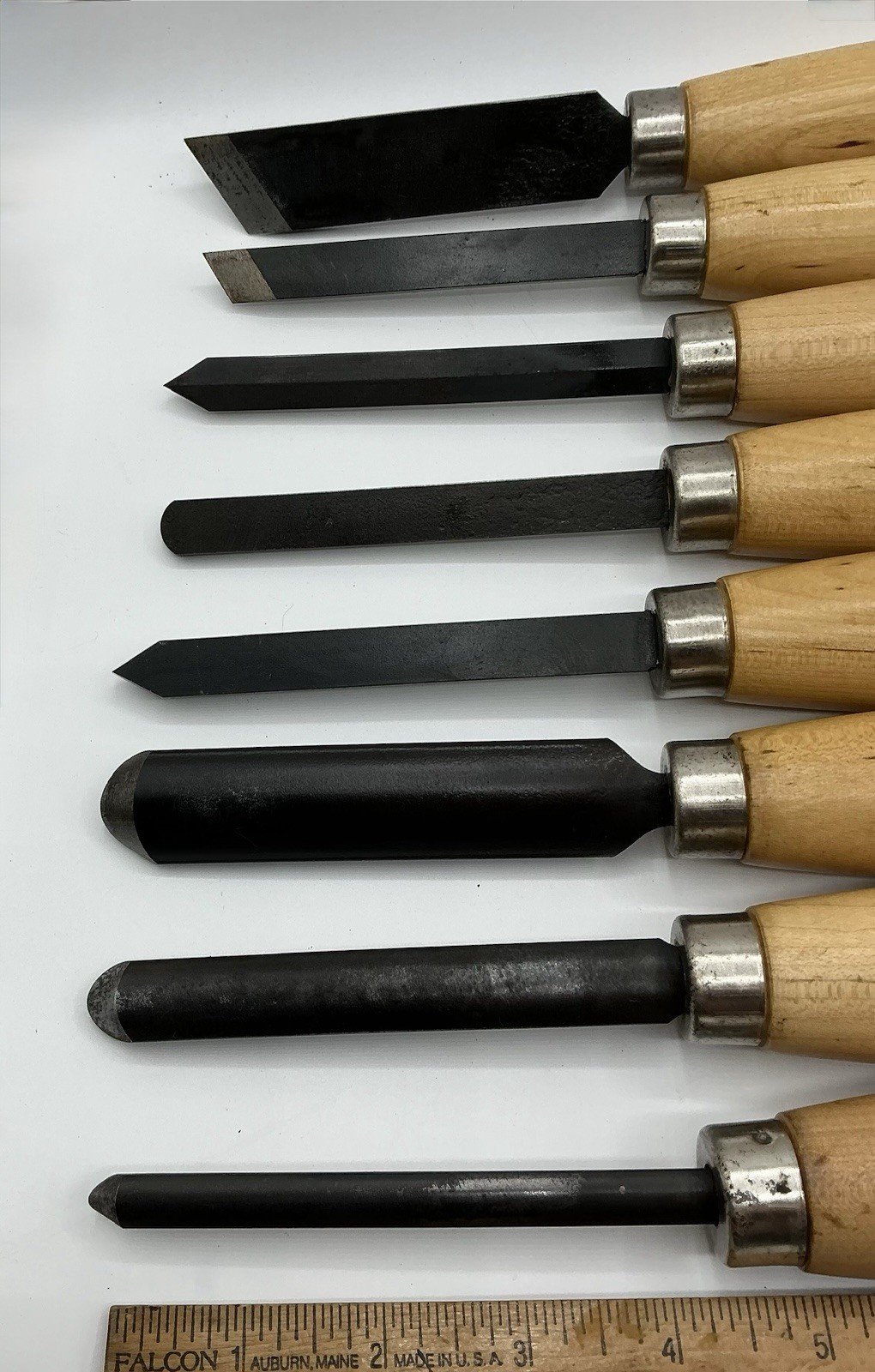 Vtg Craftsman USA High Speed Steel Lathe Chisels Set of 8 (9-28501 Thru 9-28508)