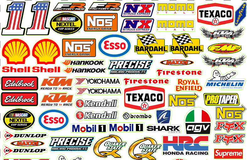 100 + Racing Decals Stickers Drag Race Nascar High Quality Vinyl FREE SHIP
