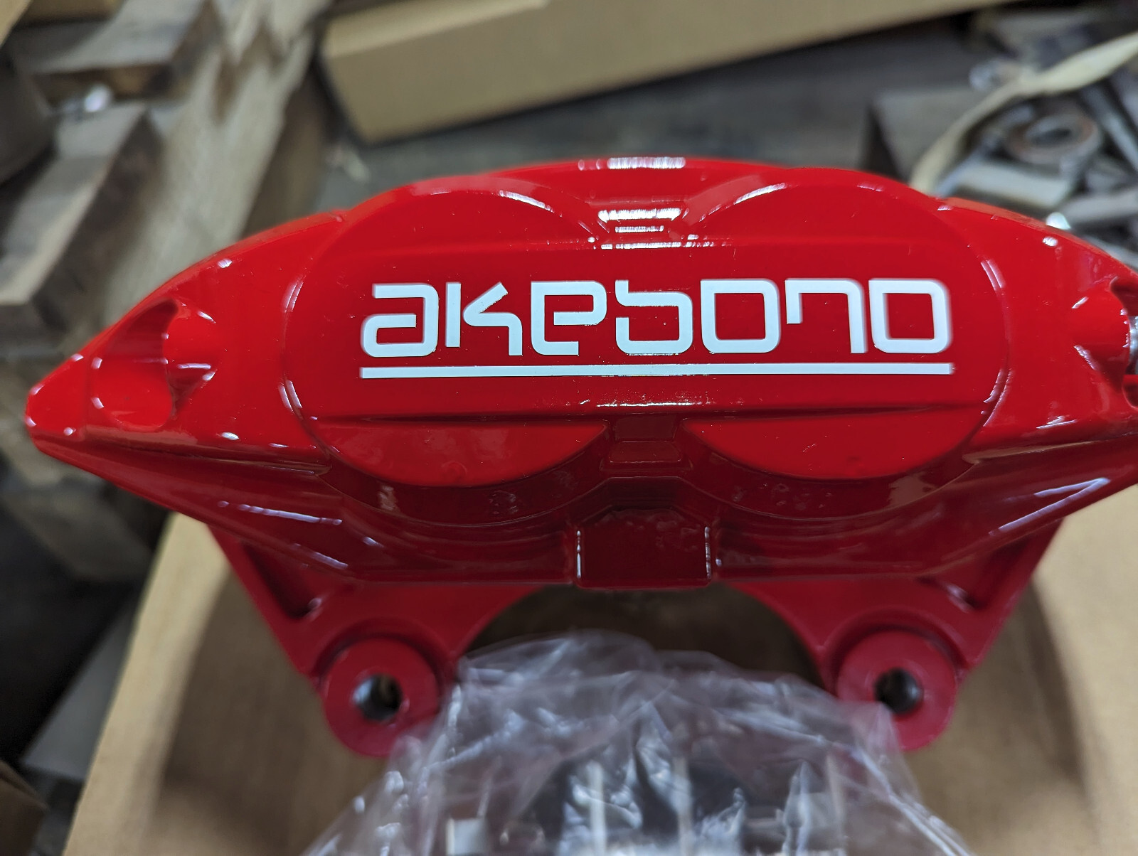 (2) Front 4 Piston Brake Calipers Pair FX50 G37 G37X Q50 09 370Z Plain or Red