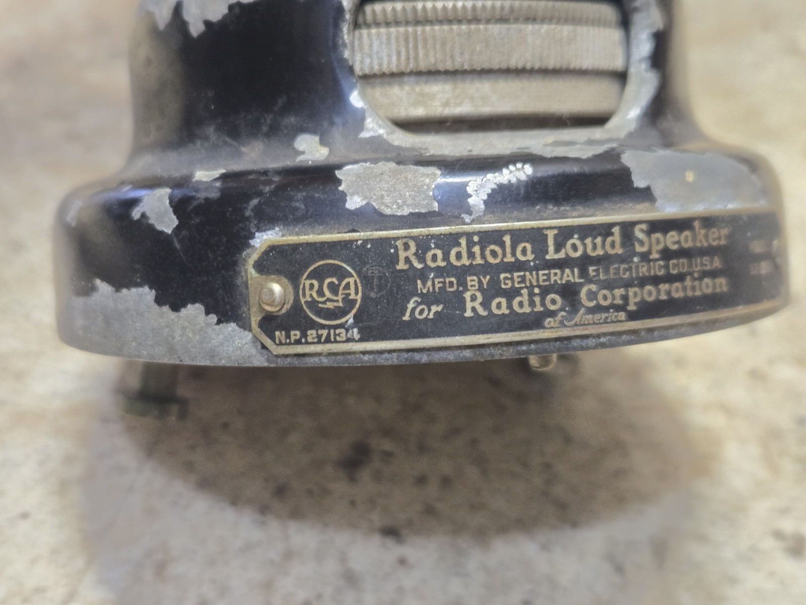 1920s Radiola RCA Loud Speaker Model UZ-1320 Miller Rubber Horn Speaker Parts