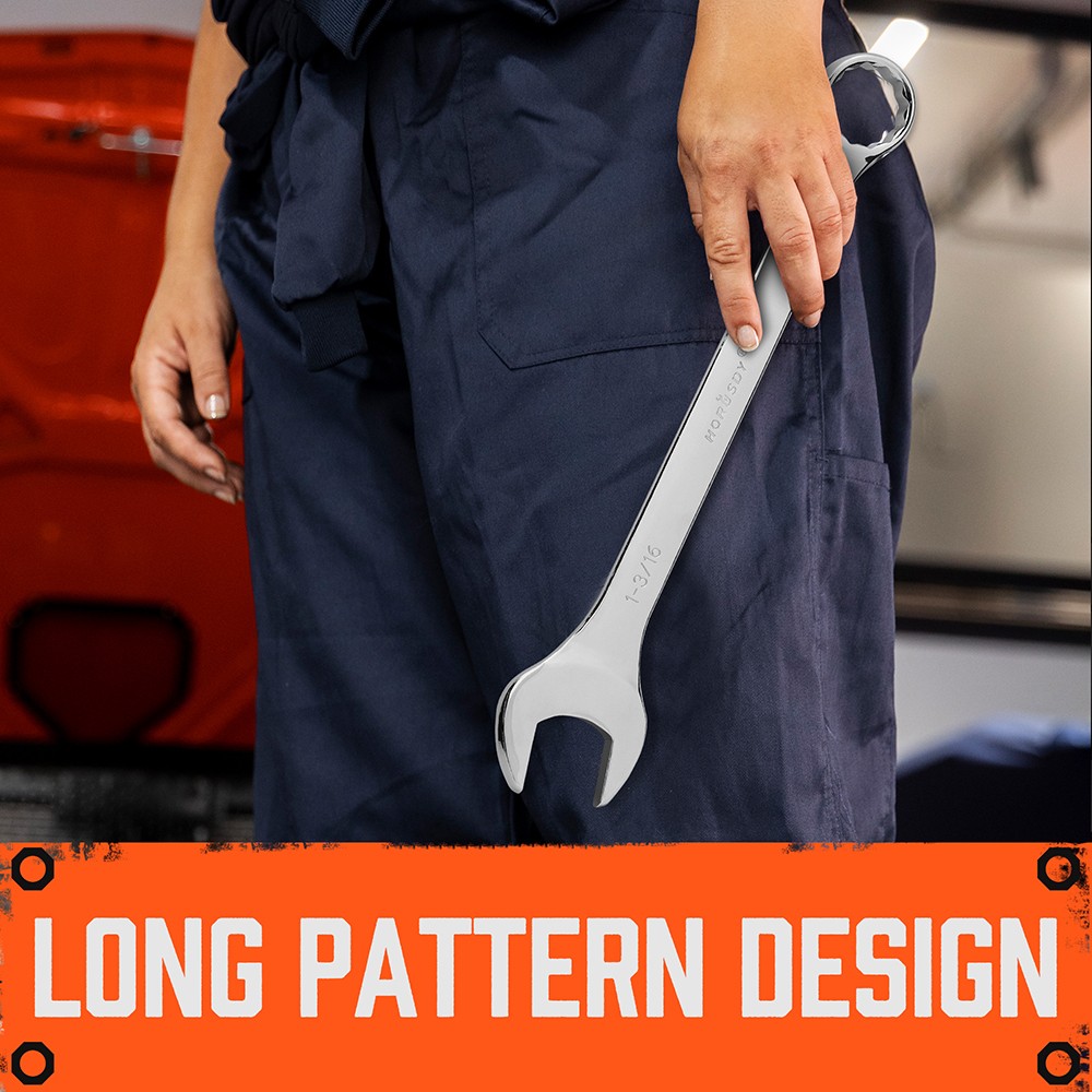 6PC Large Wrench Set with Rolling Pouch 15/16″ 1″ 1-1/16″ 1-1/8″ 1-3/16″ 1-1/4″