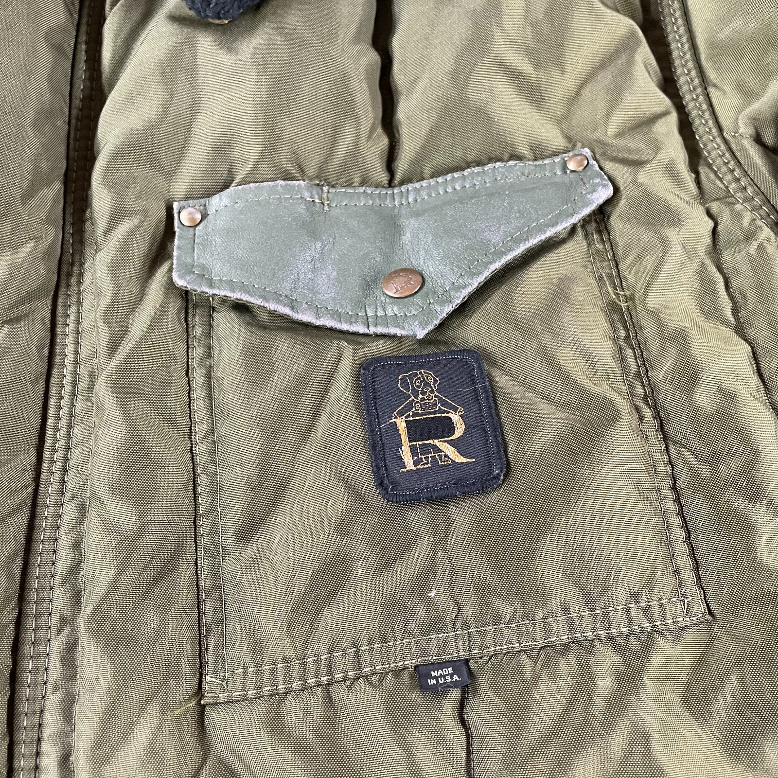 Refrigiwear Sage Green Iron-Tuff Insulated Jacket Mens Fits Size XL Warm Winter*