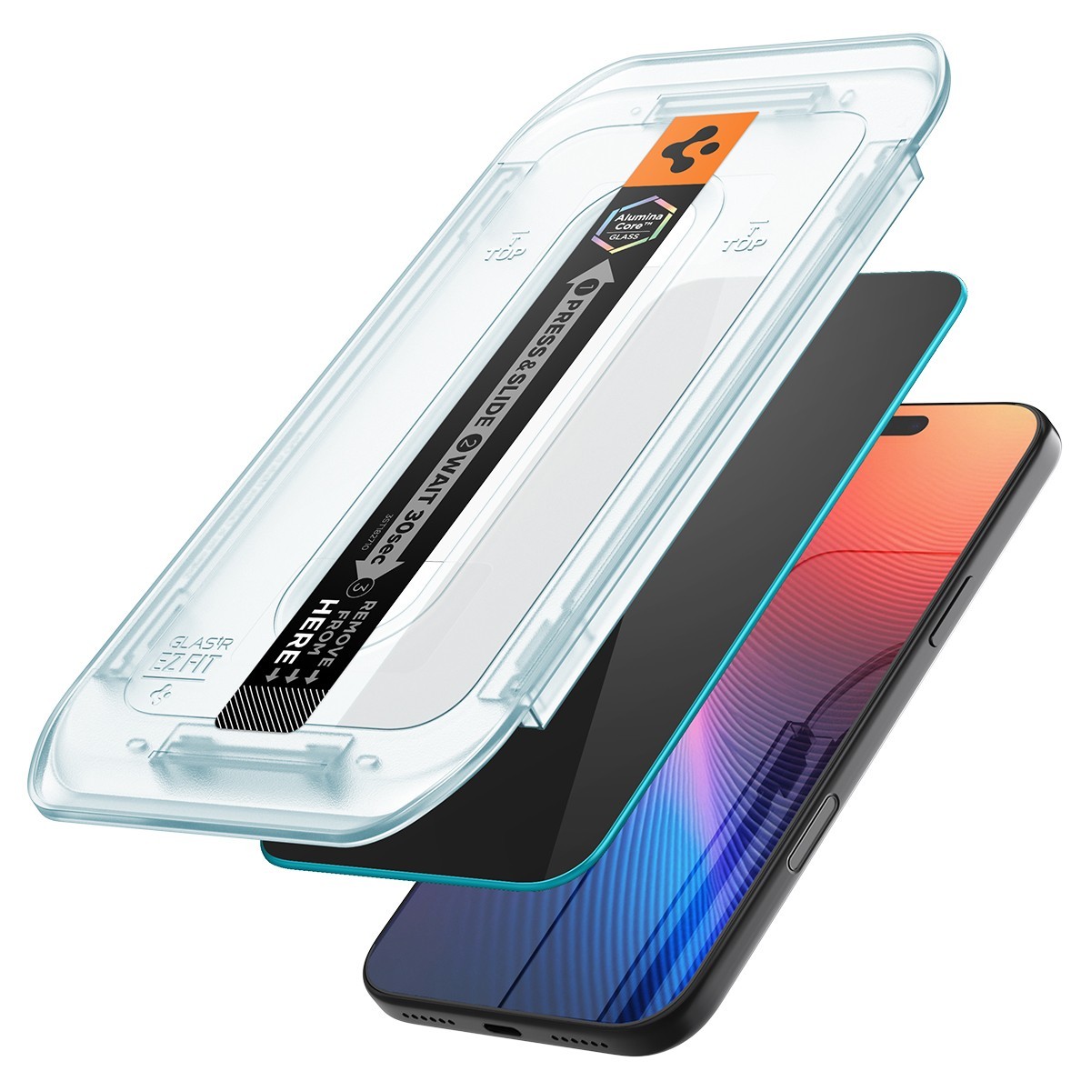 For iPhone 17 Pro Max / Pro / 17 | Spigen [GLAS.tR EZFIT] Privacy Screen
