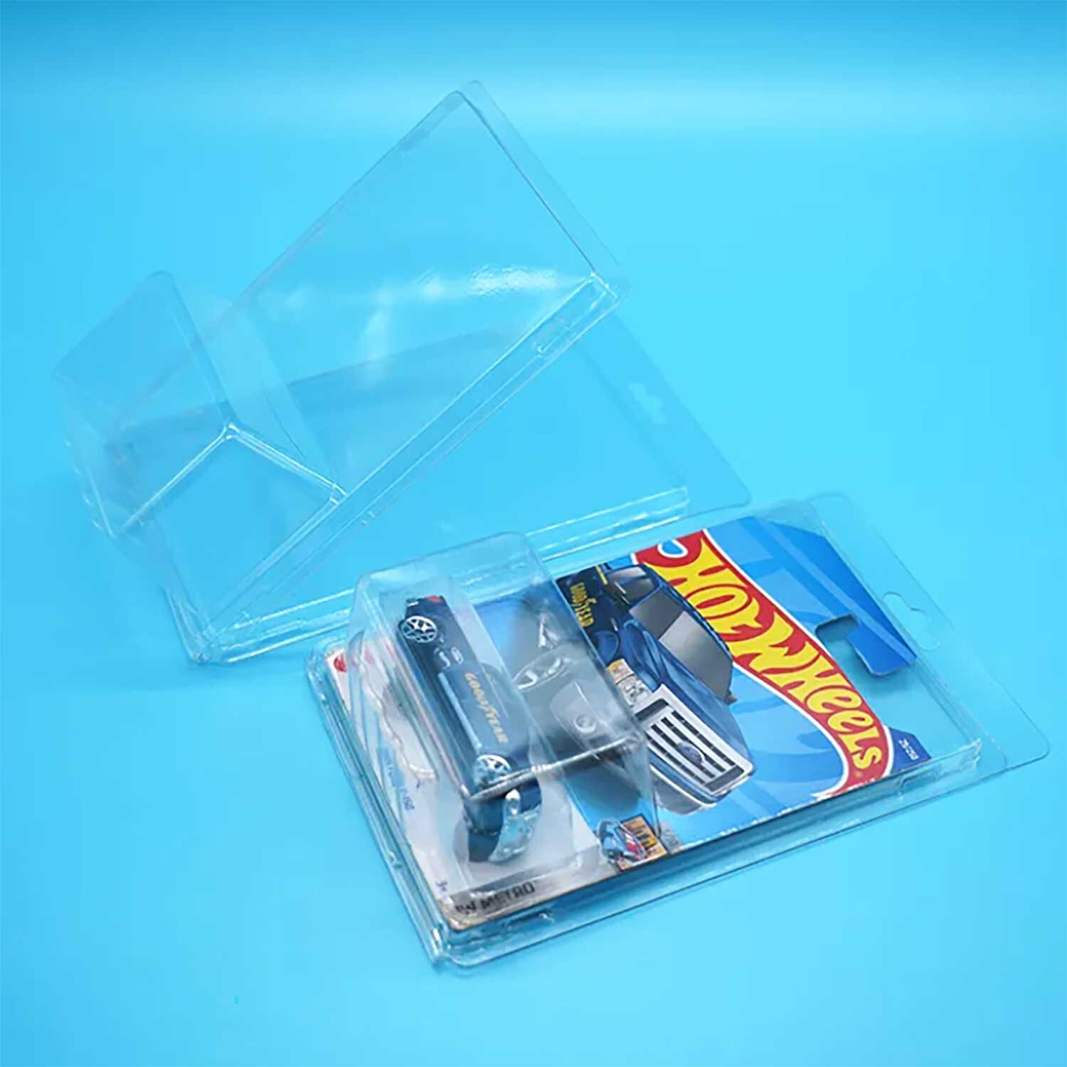 Hot Wheels Protector Case Clamshell Blister Packs Clear Display Mainline 40 Ct