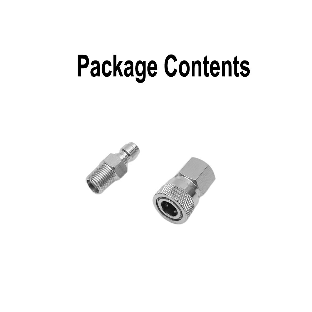2pcs PCP 8mm Quick-Release Disconnect Coupler 1/8-NPT Fitting Male&Female NEW