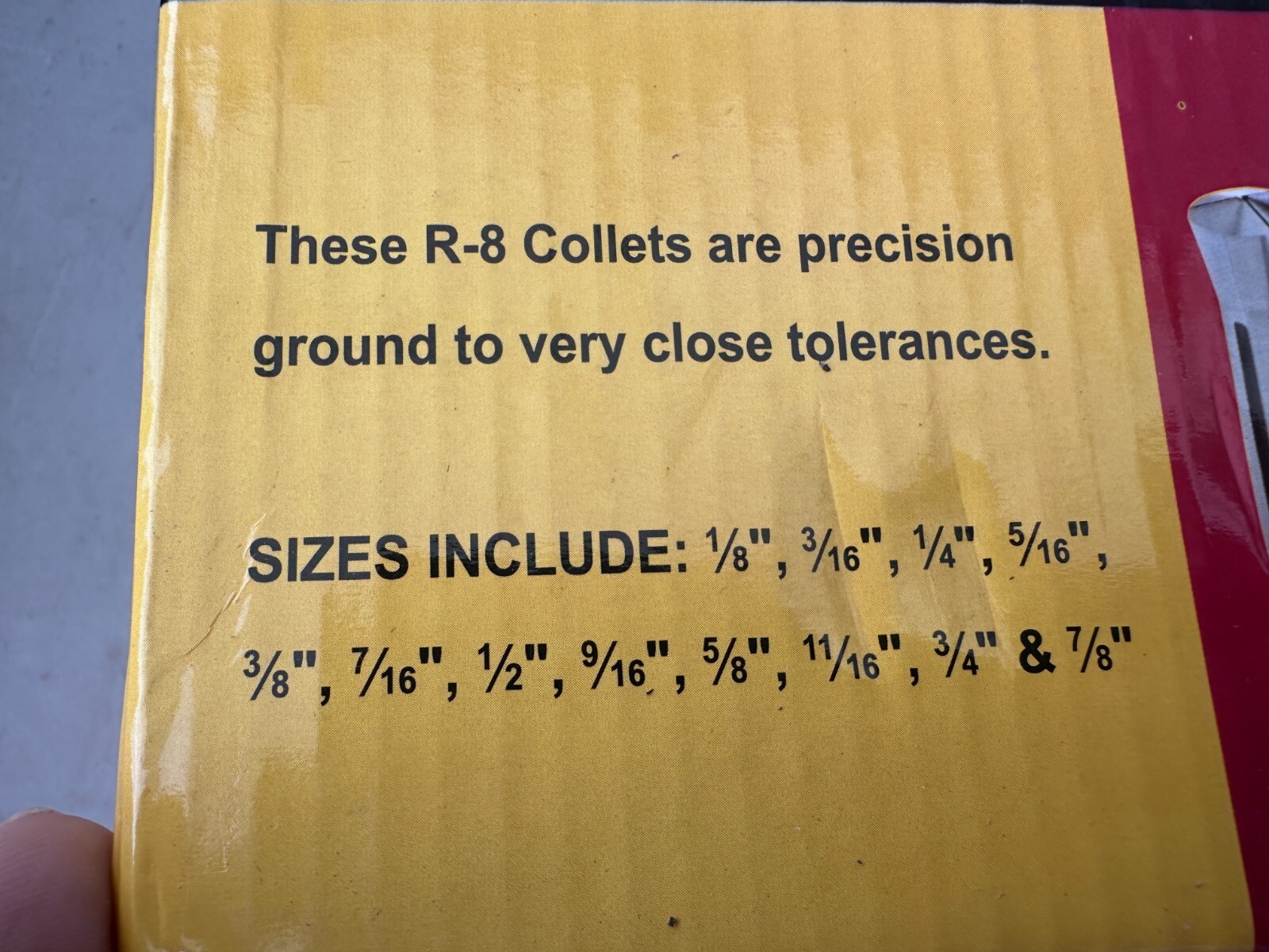 SteeleX M1079 R-8 Collet Set - 1/8" - 7/8" (in 1/16" Increments) - Lot of 12