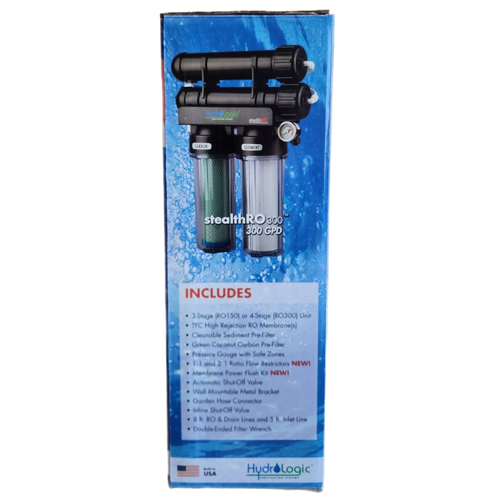 New Hydrologic Stealth-RO150 Reverse Osmosis System 150GPD Coconut Fiber Filter