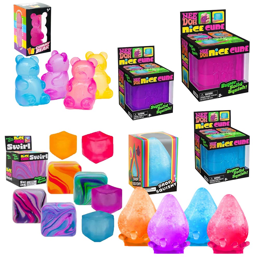Needoh Fidget Toy Anxity Nice Cube Nee Doh Stress Ball Sensory Toy USA