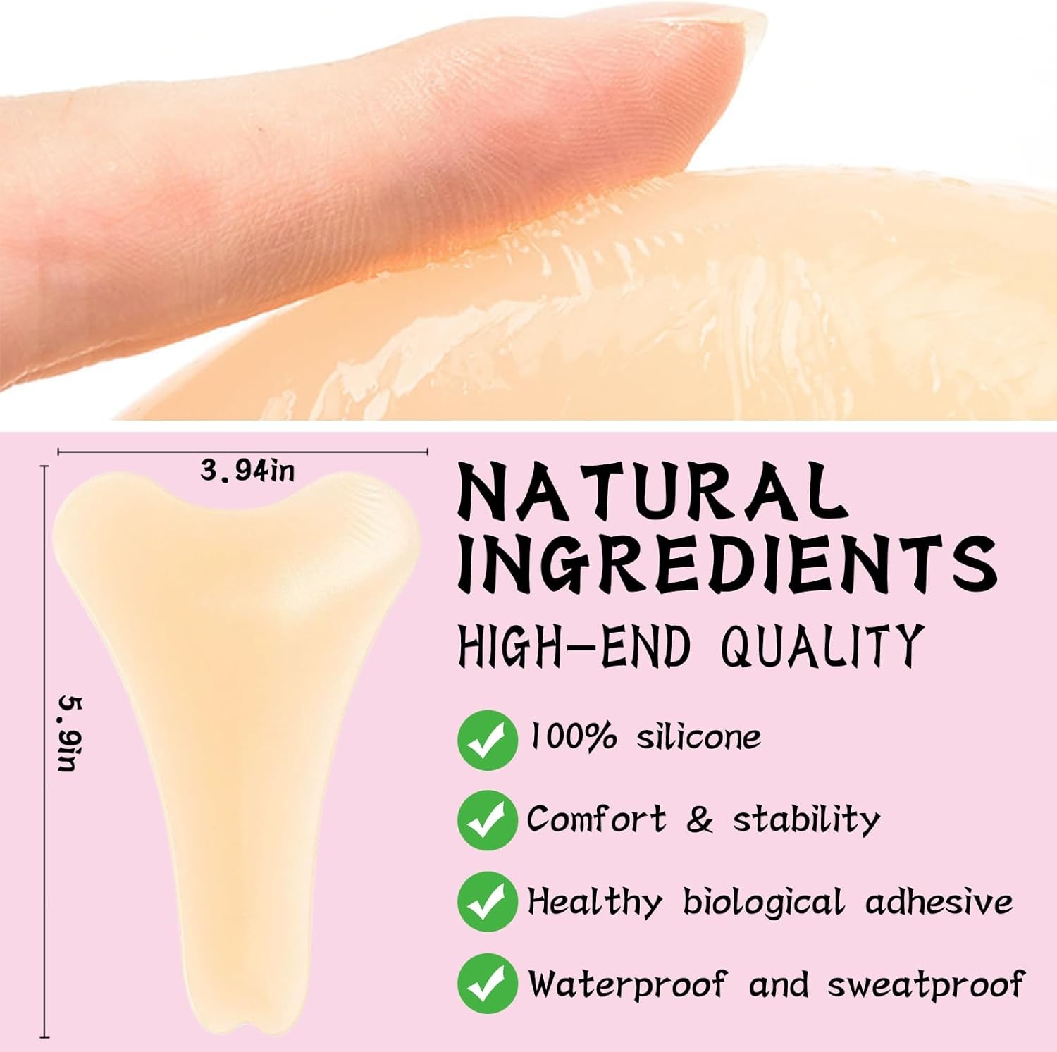 3-Pack Camel Toe Concealer for Women, Reusable Silicone Cameltoe Cover for Leggi