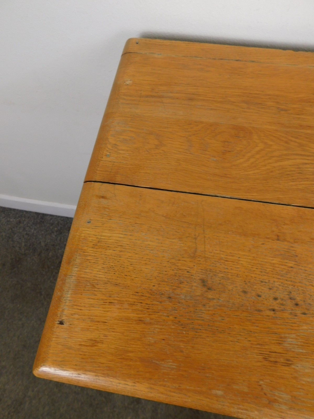 Antique REAL DEAL c1915 ALL Original Oak Ice Box Bar Counter Refrigerator VG HOT