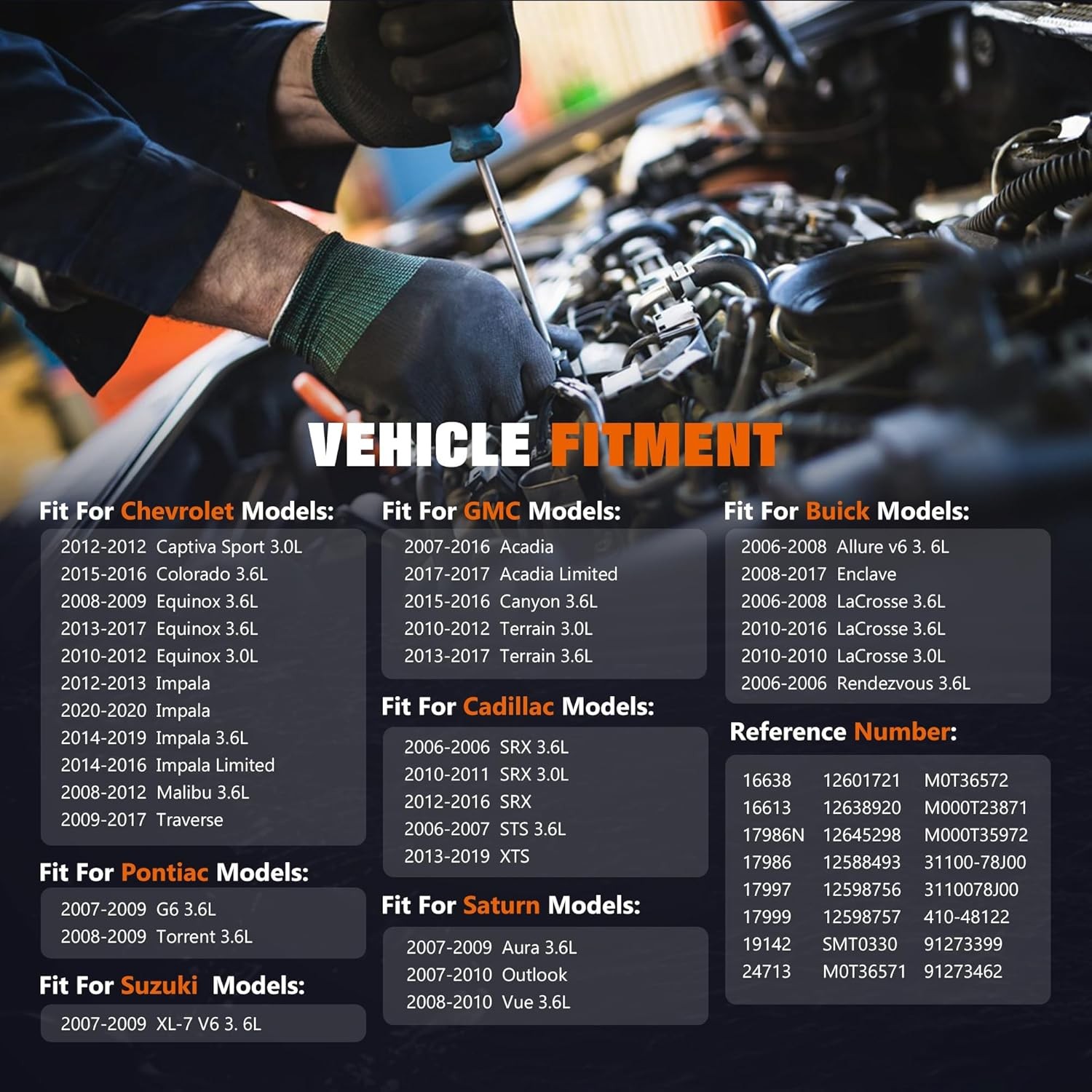 Starter For GMC Acadia 2007-2016 V6 3.6L 217cid 12588493 M0T35872 SMT0307 17986