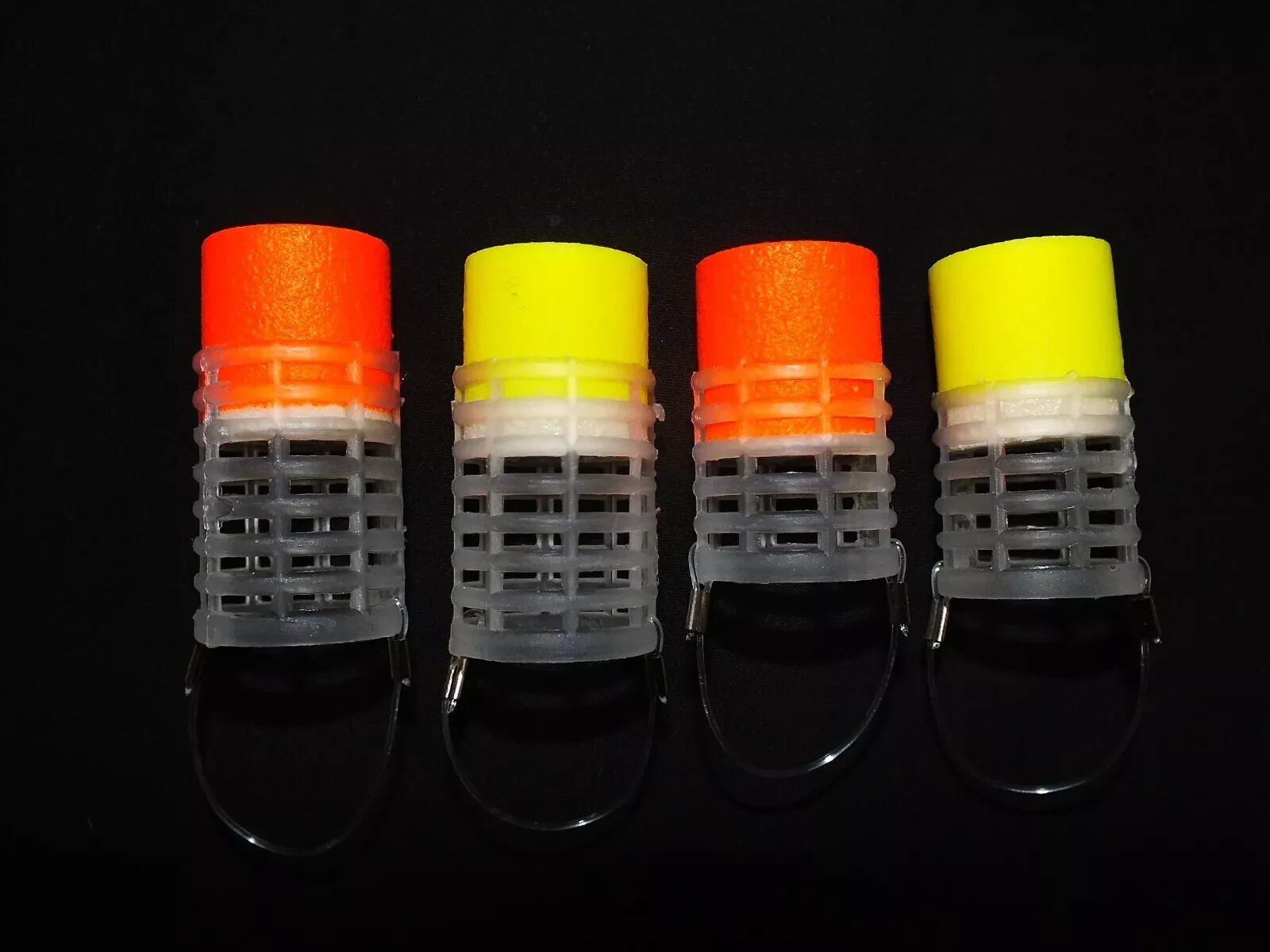 SET OF 4 FLOATING FEEDERS,FEEDER FLOATS,MATCH,CARP,COMMERCIAL,FISHING