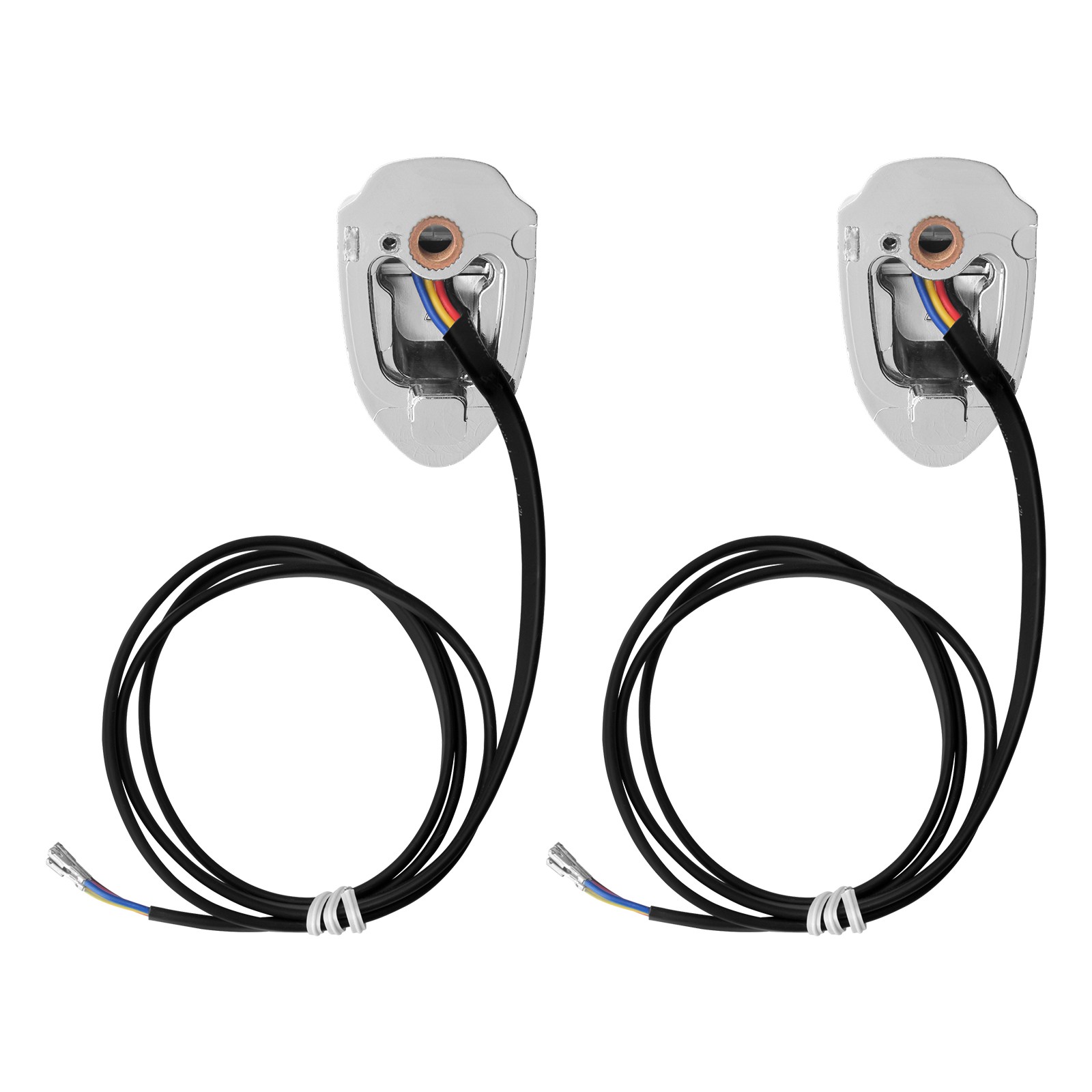 Chrome Rear Fender Strut Turn Signals LED Light For Harley Softail FXSTB 2000-25