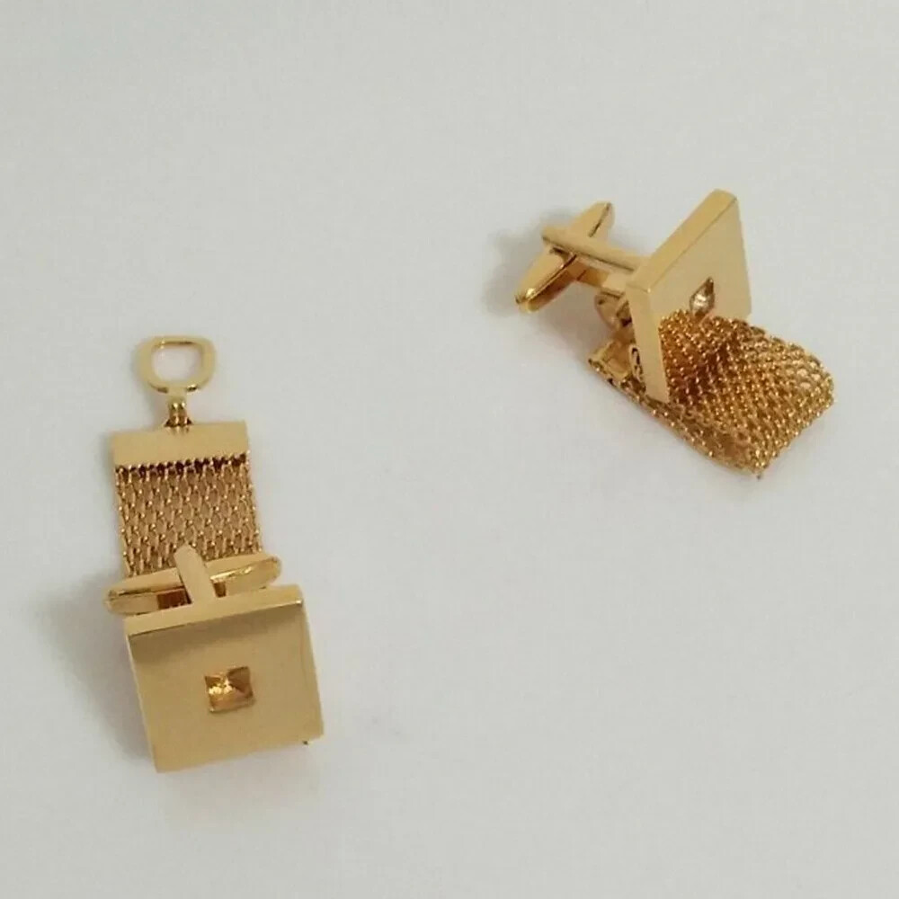 Fashion Men Cufflinks 1 Pair of Shirt Suit Cuff Links Jewelry Rhinestone Classic