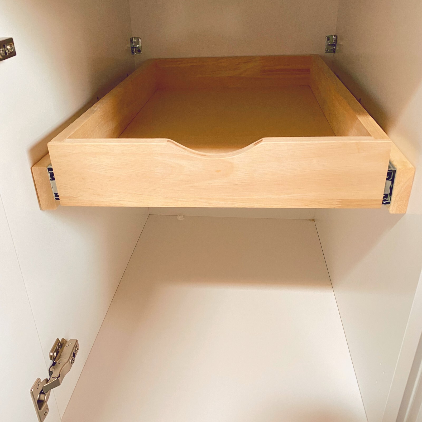 Kitchen Slide Out Cabinet Shelf Pull Out Wood Drawer Storage W33"xD21 soft close