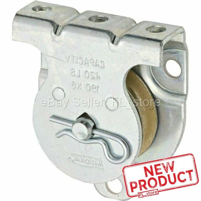 Rope Pulley Wall or Ceiling Mount 1-1/2 Sheave Side/Top Fastened