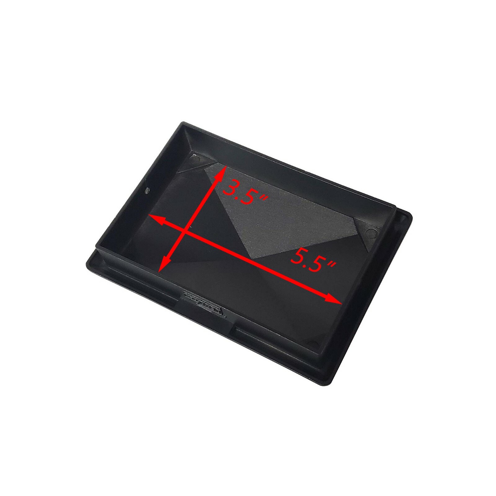 3.5" x 5.5" Heavy Duty Aluminium Pyramid Post Cap for Wood Posts - Black