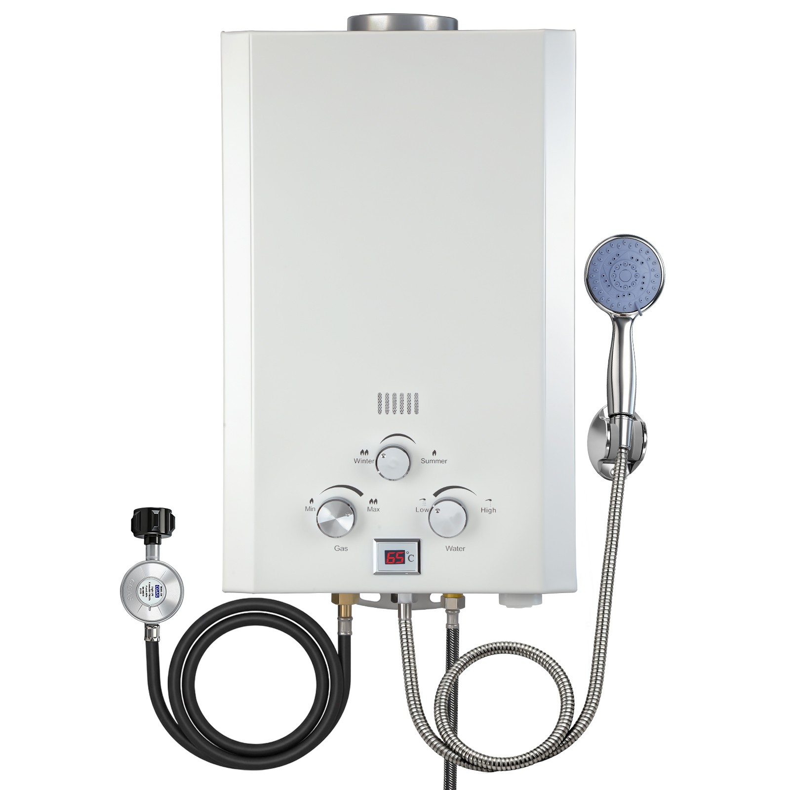Tankless Propane Gas Hot Water Heater On-Demand Instant Gas Pressure 2800 Pa