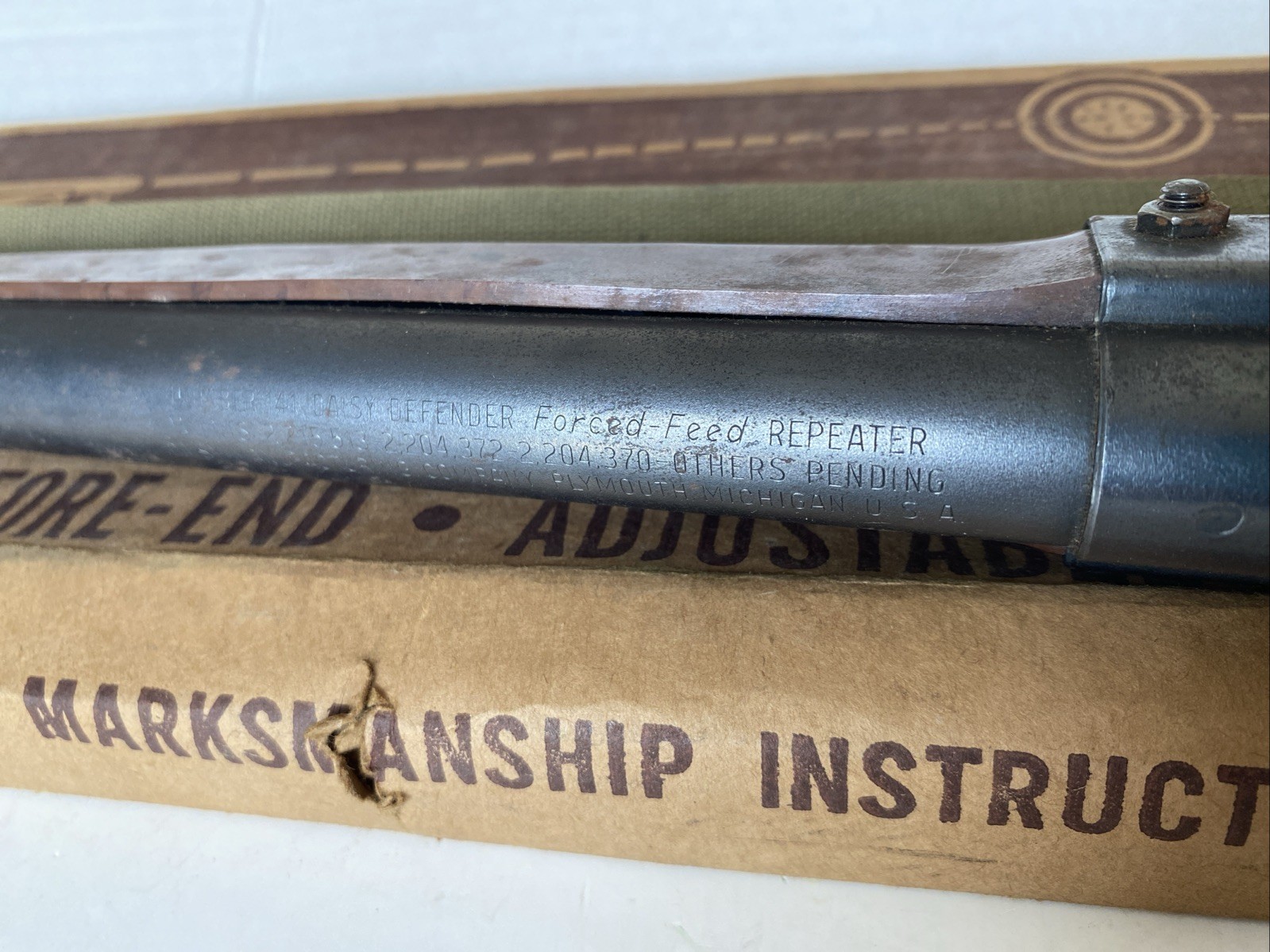VTG Daisy MFG DEFENDER REPEATER No. 142 Pump Action BB Rifle Plymouth MI W/ Box