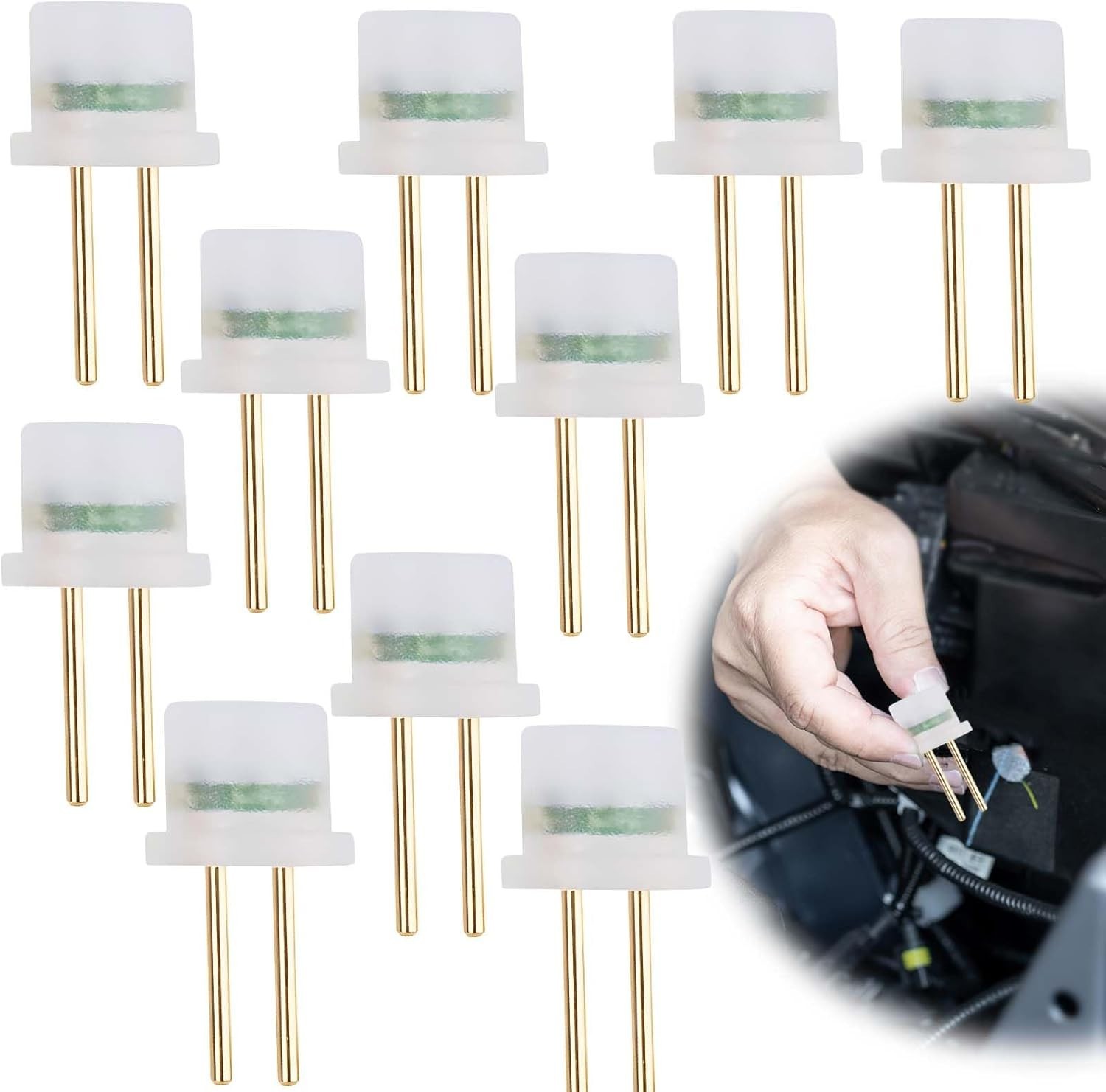 Car SRS Airbag Simulator Tester 2 Ohm Resistor Fault Light Reset Tool Universal