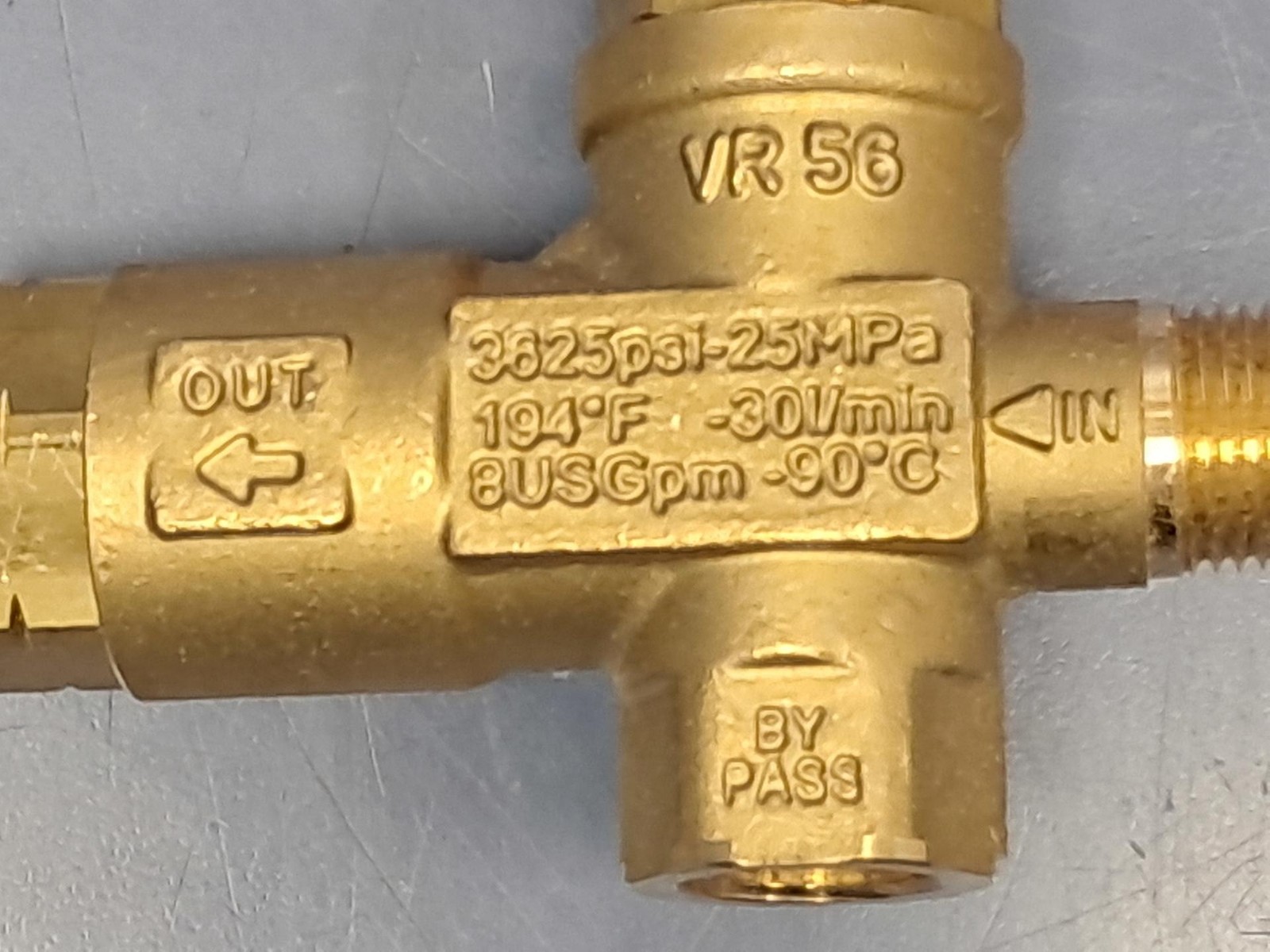 TECOMEC MECLINE VR56 Pressure Washer Unloader Valve 3625/3400 PSI 8-GPM 3/8"