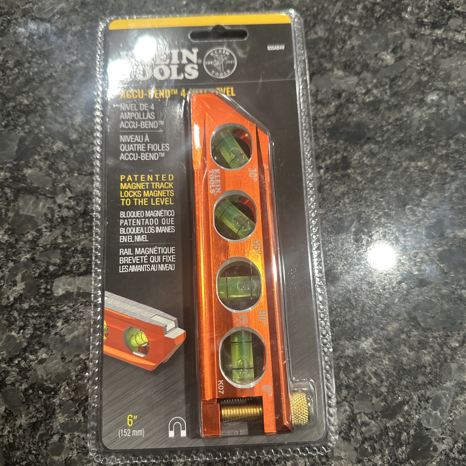 Klein Tools ACCU-BEND Magnetic Level - 4 Vial (935AB4V) FREESHIP⭐️