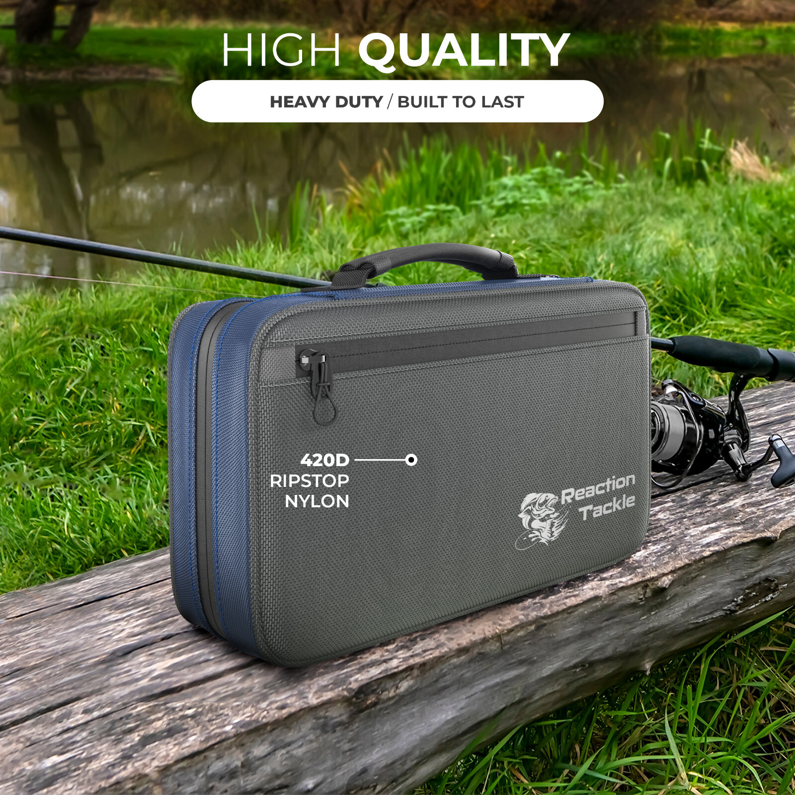 Reaction Tackle Deluxe Tackle Binder - Lots of Storage - Heavy Duty- Fishing Bag