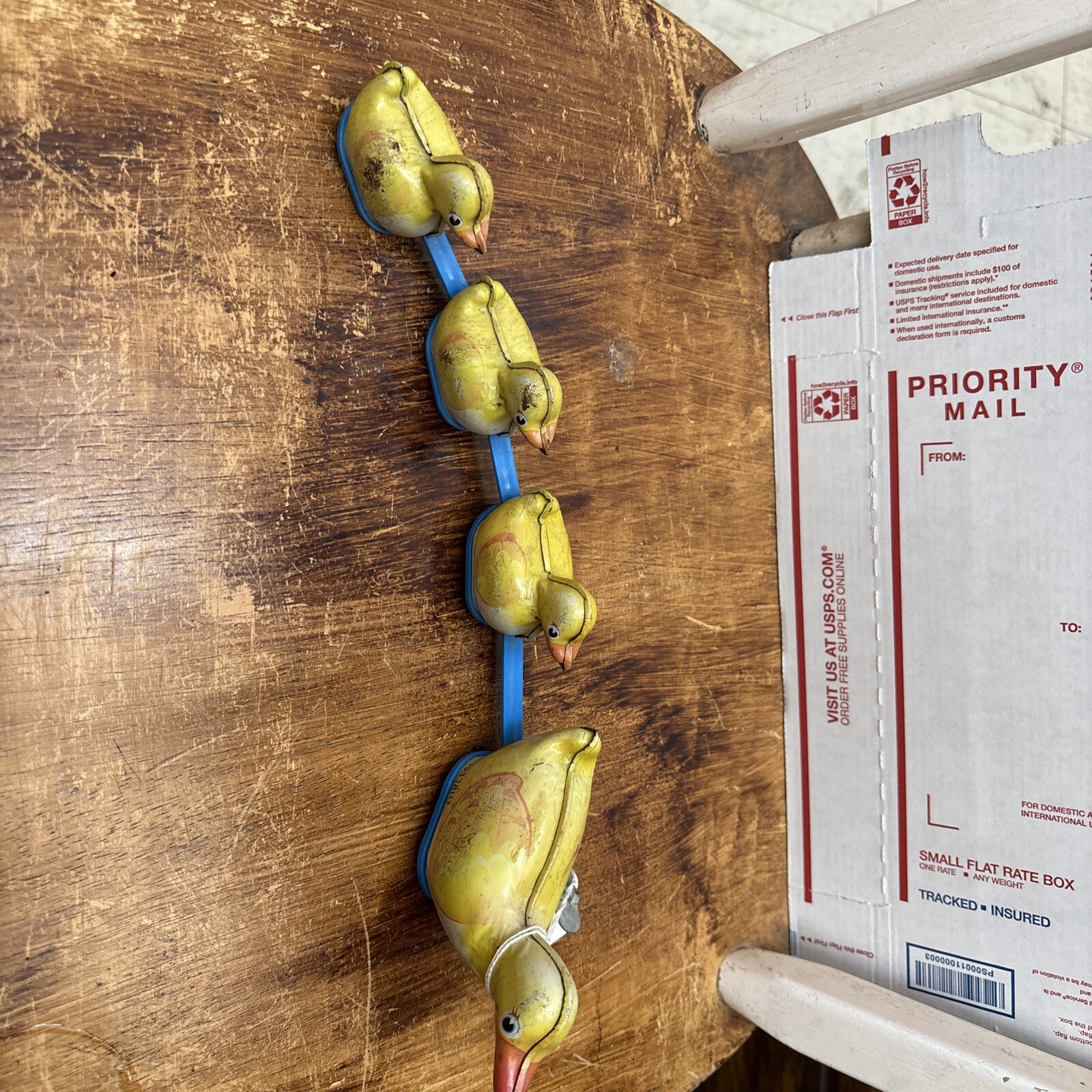 2010 Schylling Wind Up Tin Ducks. Works