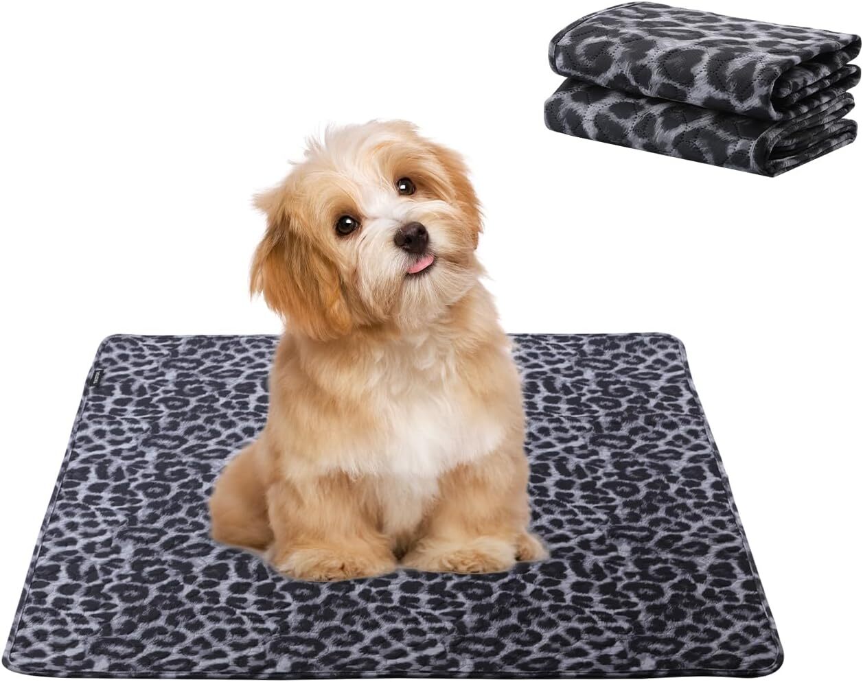 Tikaton Washable Pee Pads for Dogs 2 Pack Reusable Puppy Pads Non-Slip 18"x 24"